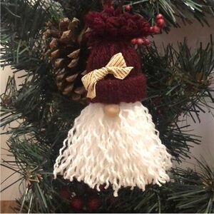 Gnome yarn ornament